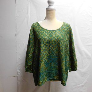 SONOMA TOP SIZE XLARGE GREEN COLOR 3/4 SLEEVE